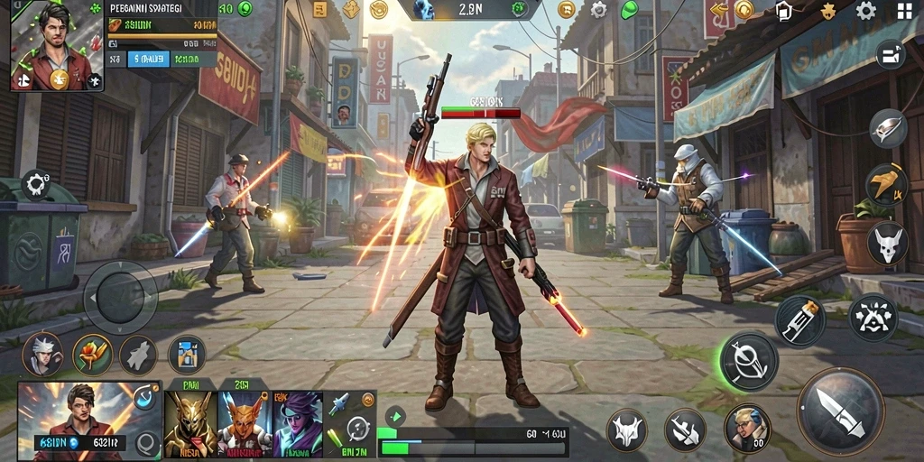 Tampilan gameplay 68IDN yang menarik dengan pertempuran strategis.