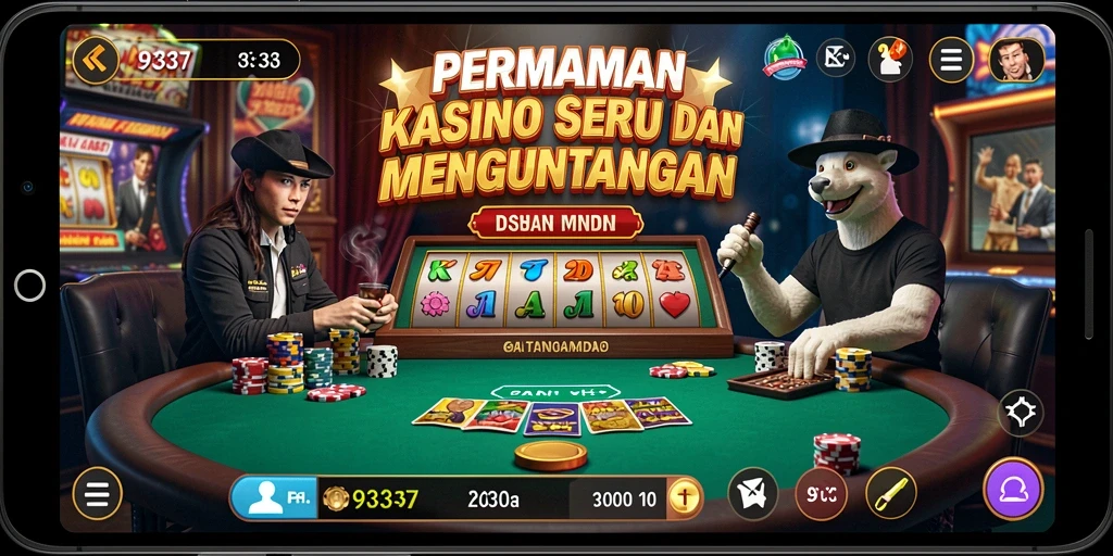 Tampilan menarik dari gameplay Kasino dalam 93337.