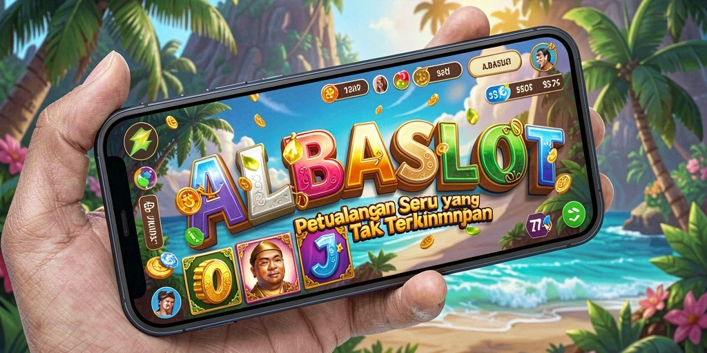 Tampilan gameplay ALBASLOT yang menantang di dunia petualangan.