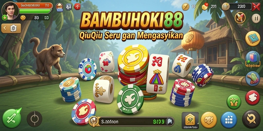 Screenshot BAMBUHOKI88 menunjukkan aksi seru dalam permainan QiuQiu.