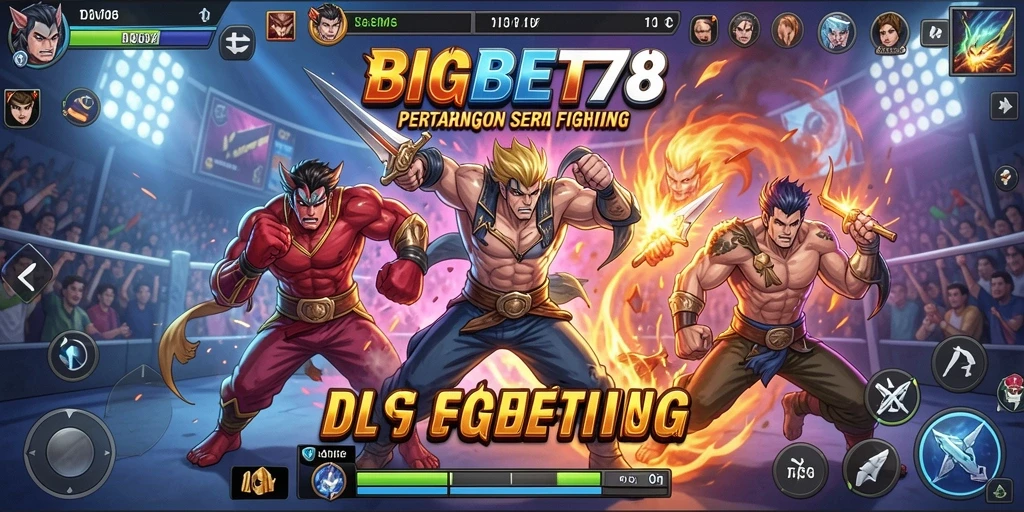 Tampilan seru dari pertarungan dalam BIGBET78 dengan karakter beraksi.