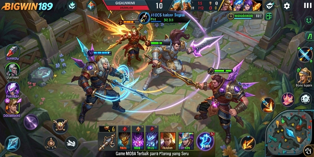 Tampilan menarik dari gameplay penuh aksi di BIGWIN189.