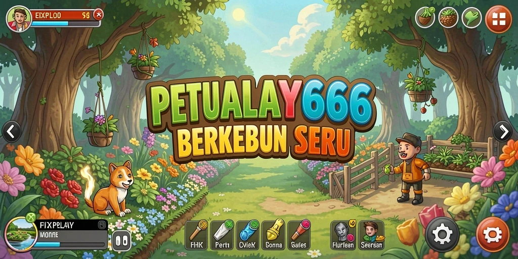 Screenshot dari gameplay FIXPLAY666 yang menunjukkan aktivitas bertani.