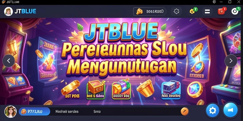 Tampilan screenshot gameplay Slot JTBLUE yang menarik dan interaktif.