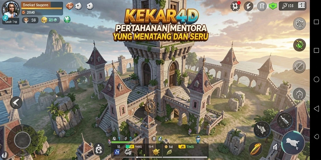 Tampilan gameplay menegangkan dalam KEKAR4D yang memikat hati pecinta Tower Defense.