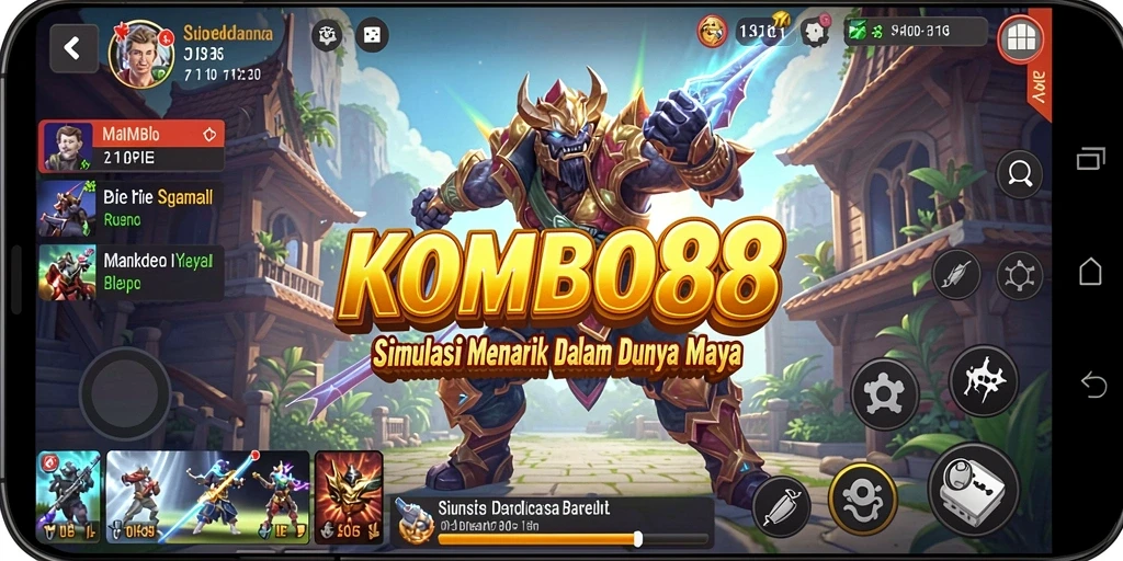Tampilan gameplay KOMBO88 yang menarik dalam simulasi dunia maya.