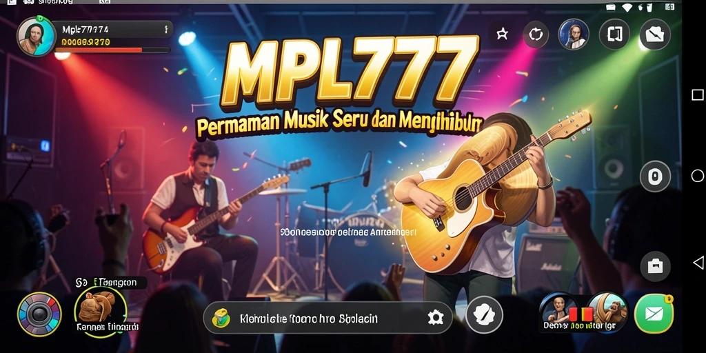 Tampilan screenshot MPL777 menunjukkan gameplay musik yang seru dan interaktif.