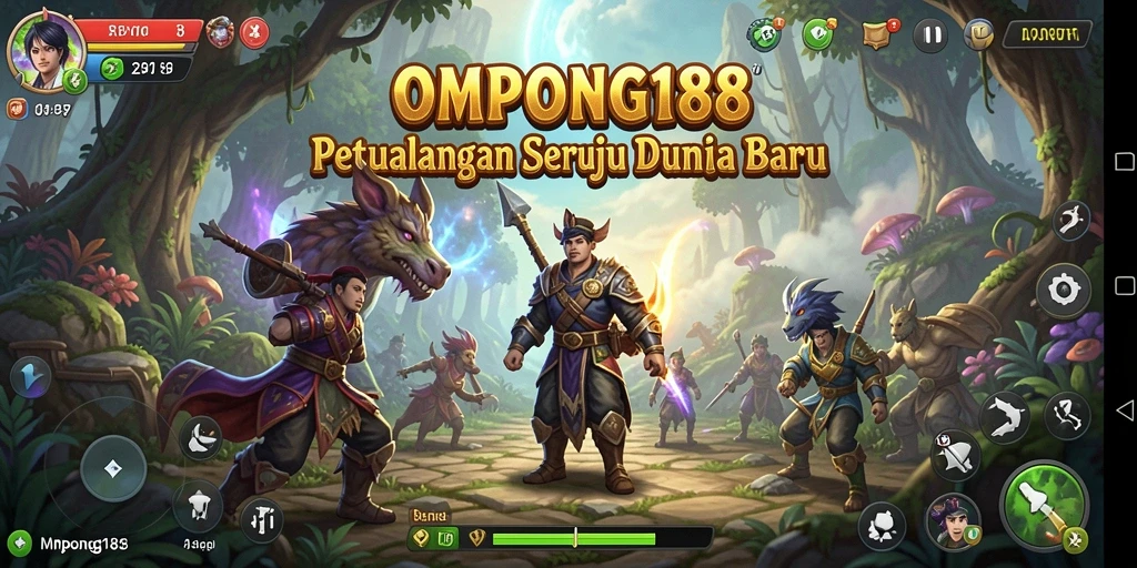 Tangkapan layar OMPONG188 menampilkan aksi petualangan mendebarkan di lokasi eksotis.