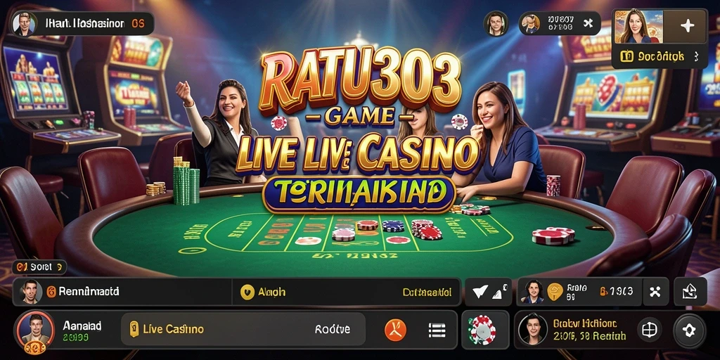 Tampilan gameplay Live Casino yang menarik dan interaktif di RATU303.