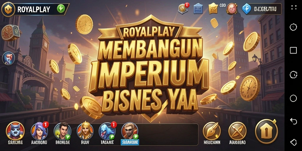 Screenshot utama ROYALPLAY menunjukkan gameplay seru Tycoon.