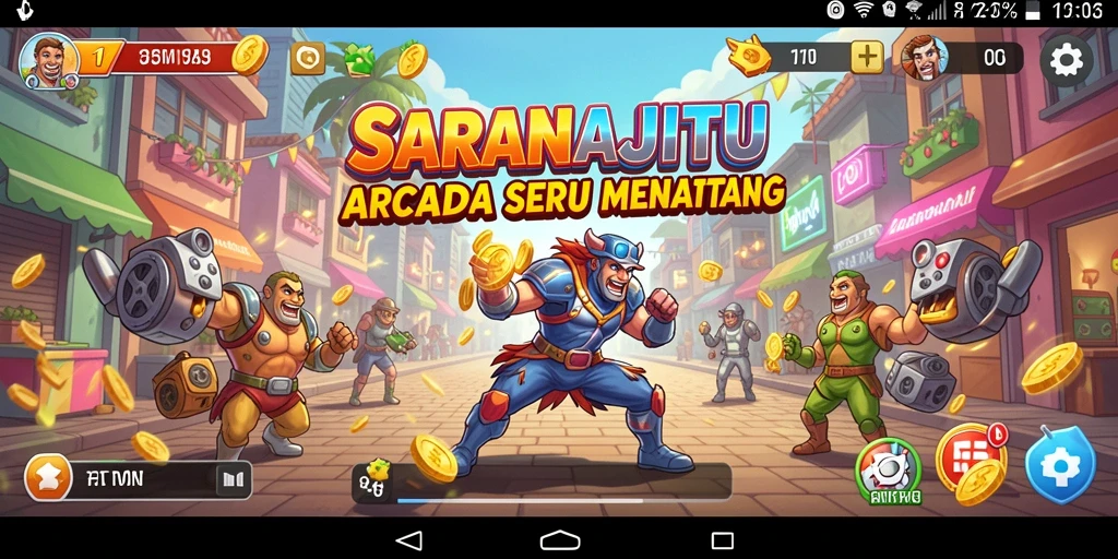 Tampilan gameplay seru dan menantang dari SARANAJITU.