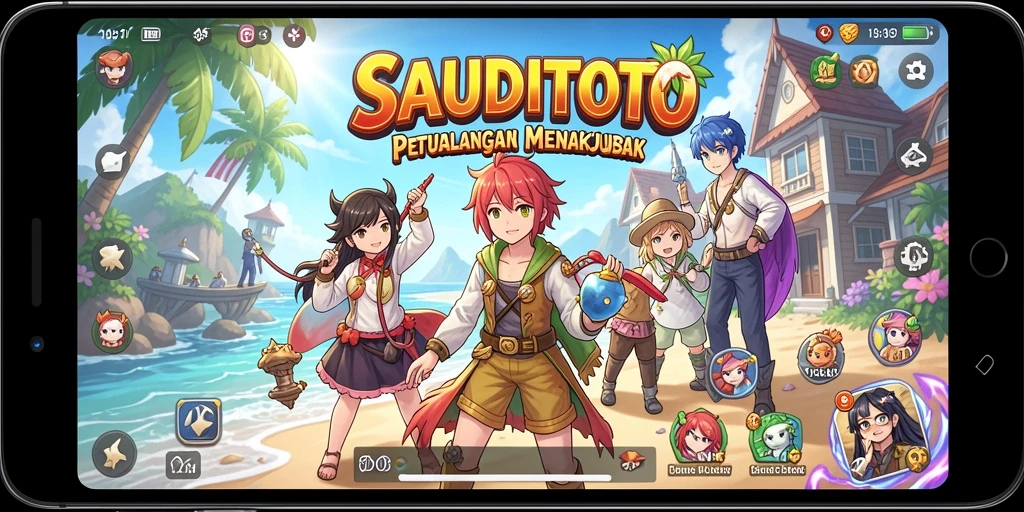 Screenshot gameplay <strong>SAUDITOTO</strong> menampilkan aksi karakter Anime yang mendebarkan.