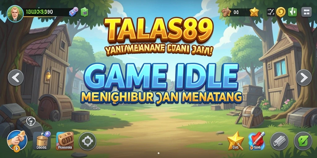 Tampilan gameplay TALAS89 yang menarik dengan elemen Idle.