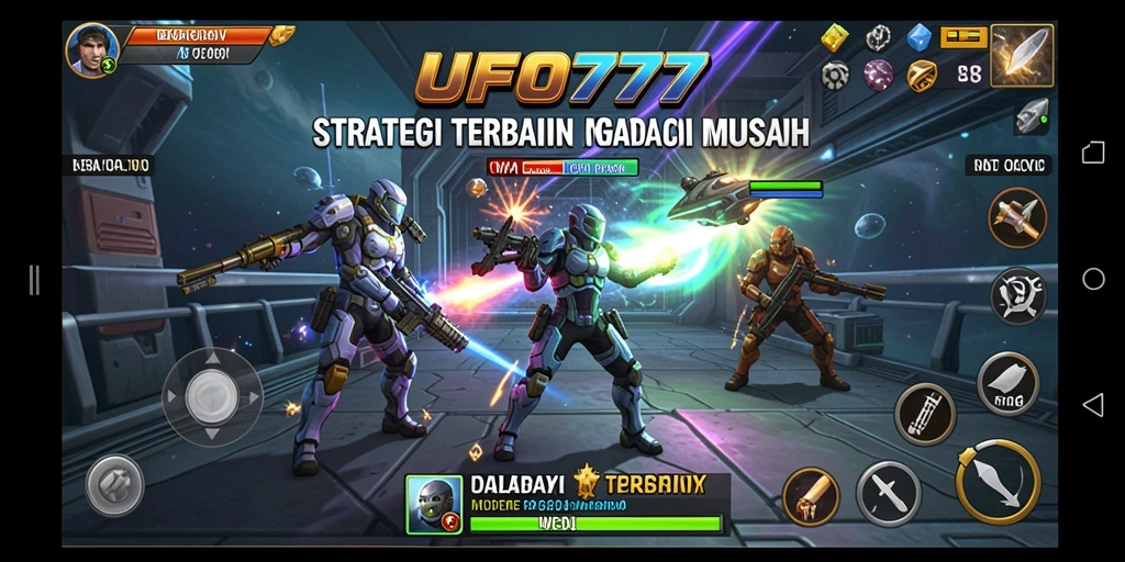 Tampilan mendebarkan gameplay <strong>UFO777</strong> dalam peperangan strategi yang intens.