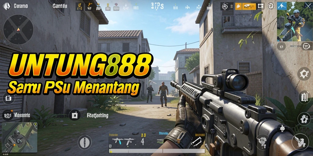 Tampilan seru gameplay UNTUNG88 dalam aksi FPS.