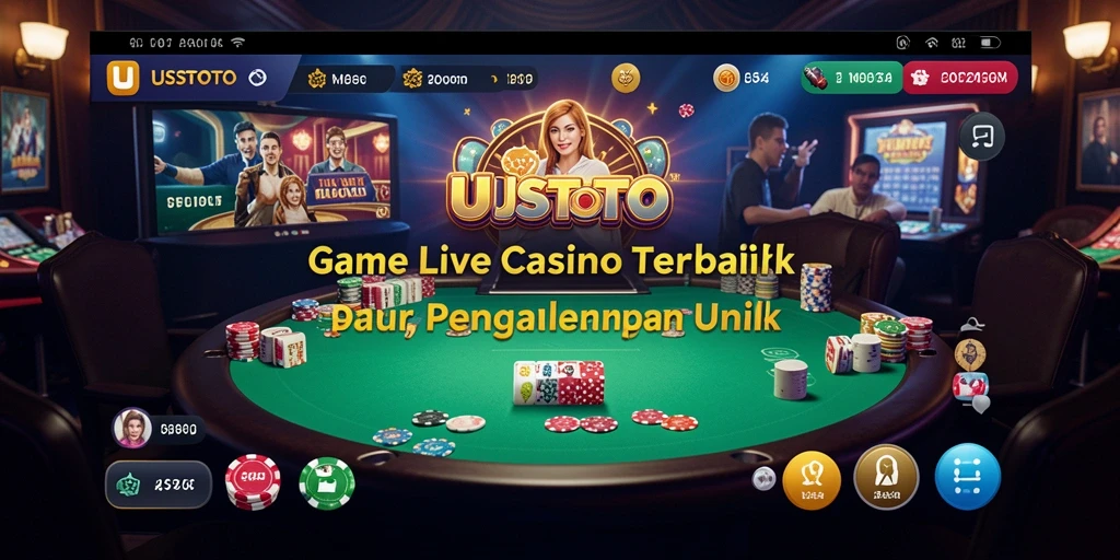 Tampilan gameplay UUSTOTO yang mengasyikkan dengan dealer langsung.