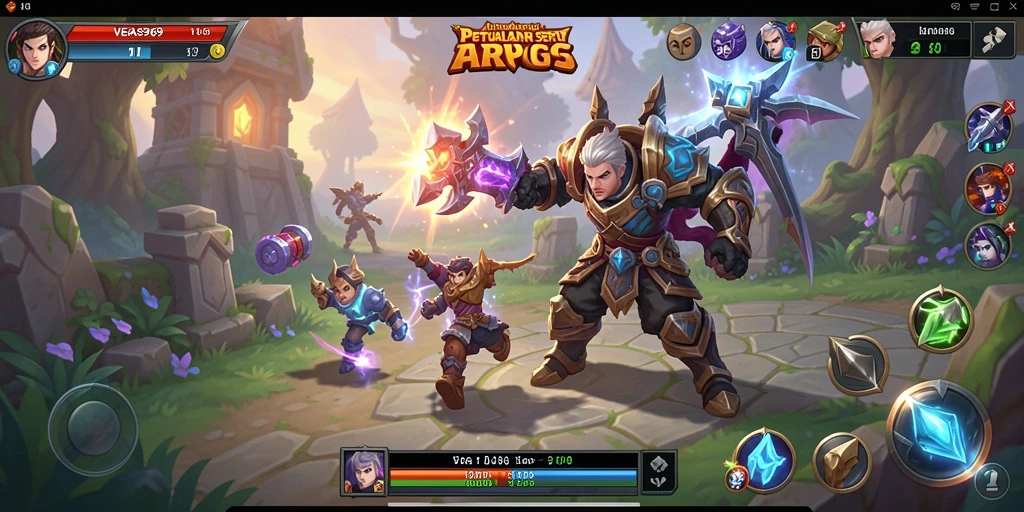 Tampilan dinamis gameplay ARPG yang mendebarkan dalam VEGAS969.